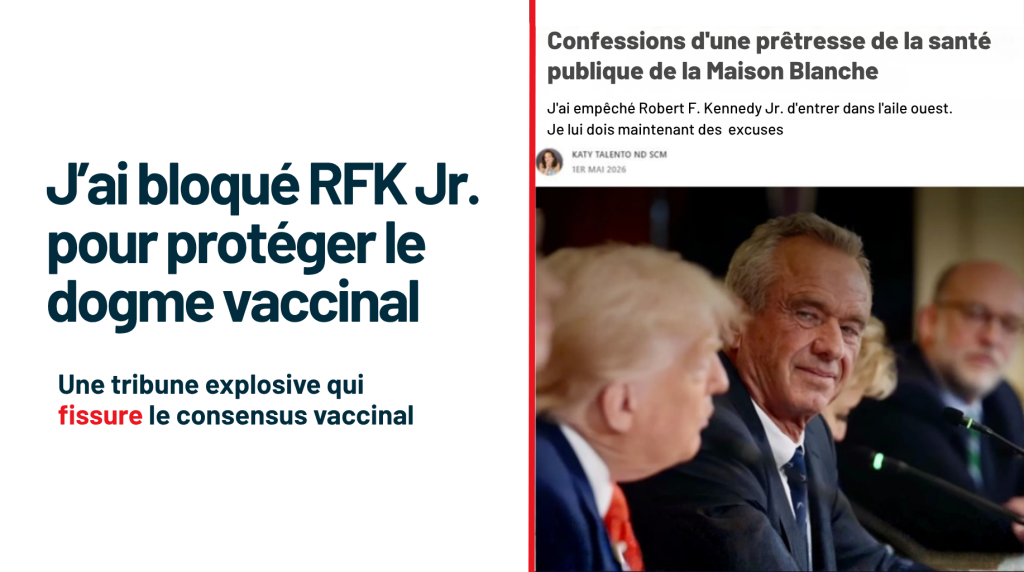 J’ai bloqué RFK Jr. pour protéger le dogme vaccinal