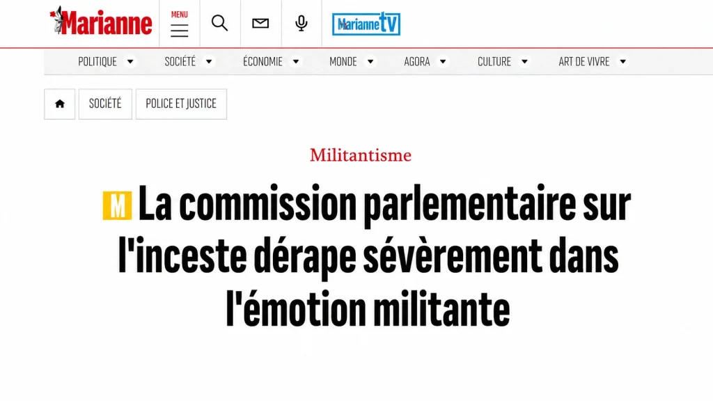 Notre vraie « Marianne » rougit de honte face à la revue du même nom
