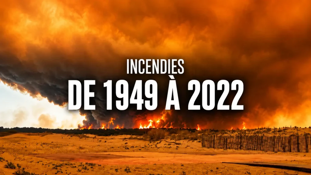82 morts en 1949, des vacanciers encerclés en 1976, les feux qui ont marqué le pays