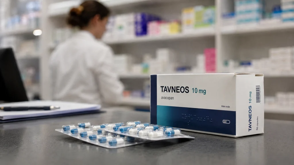 quatre ans plus tard, le Tavneos retiré du marché français